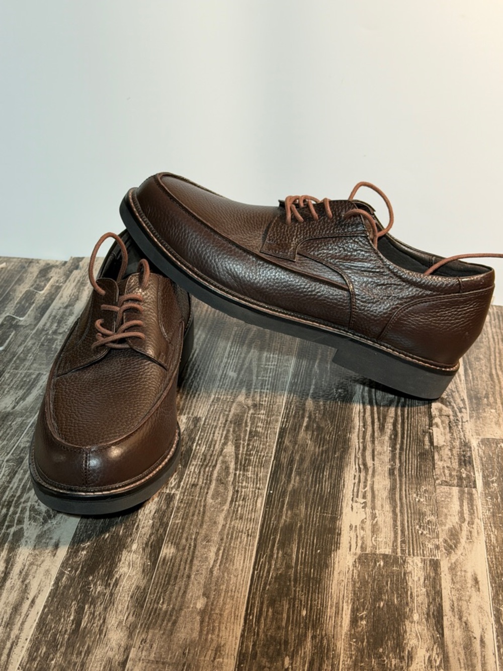 Apex Lexington Men's Moc Toe Oxford Dress Shoe NWOT